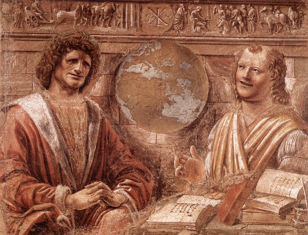 Heraclitus and Democritus (Leonardo/Bramante?)